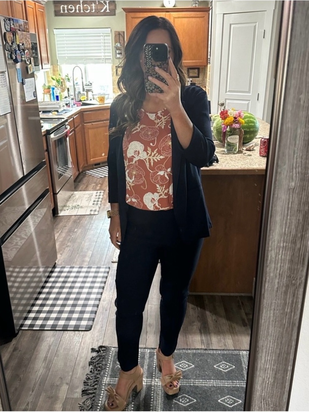 Navy Skinny Ankle Pants for Women - Sleek Professional Fit
